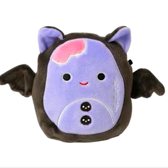 🎃 SCREECH 🦇 4.5" Black & Lavendar & Pink Bat Halloween 2025 Squishmallows NWT - Picture 1 of 4